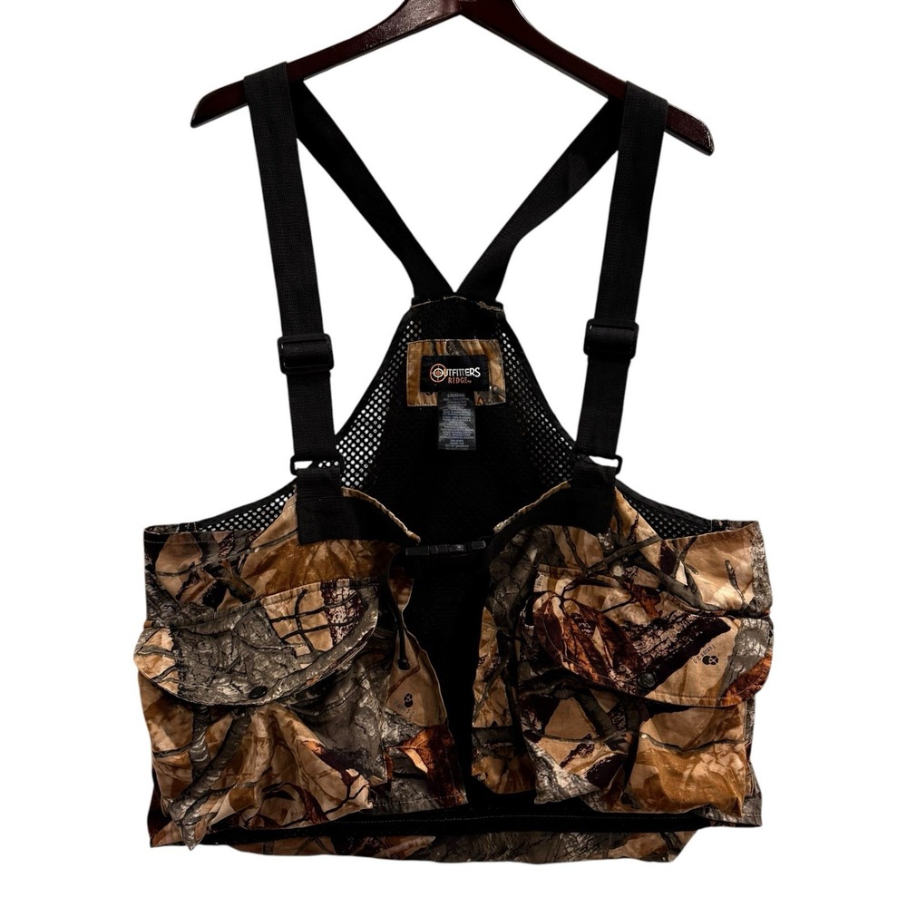 Outfitters Ridge Hunting Game Vest Fusion 3-0 Camouflage Mesh Men's Size L 42/44